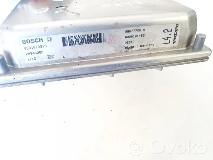 Volvo S60 Sterownik / Moduł ECU 0281010319