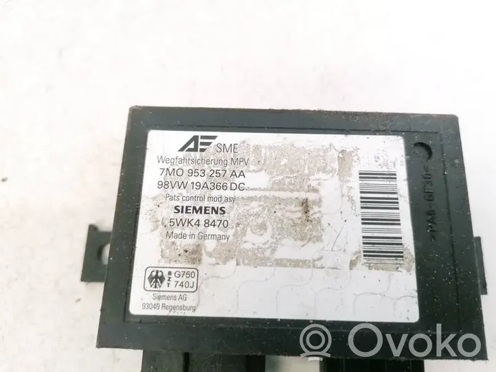 Volkswagen Sharan Immobilizer control unit/module 7m0953257aa