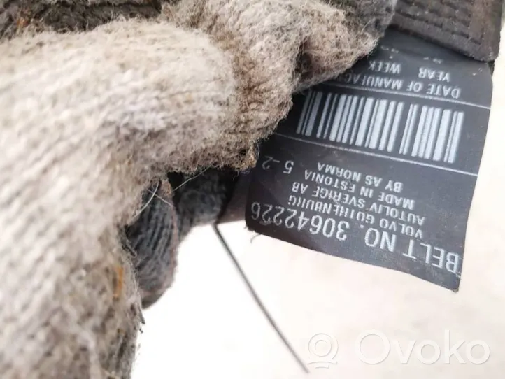 Volvo C30 Ceinture de sécurité arrière 30642226