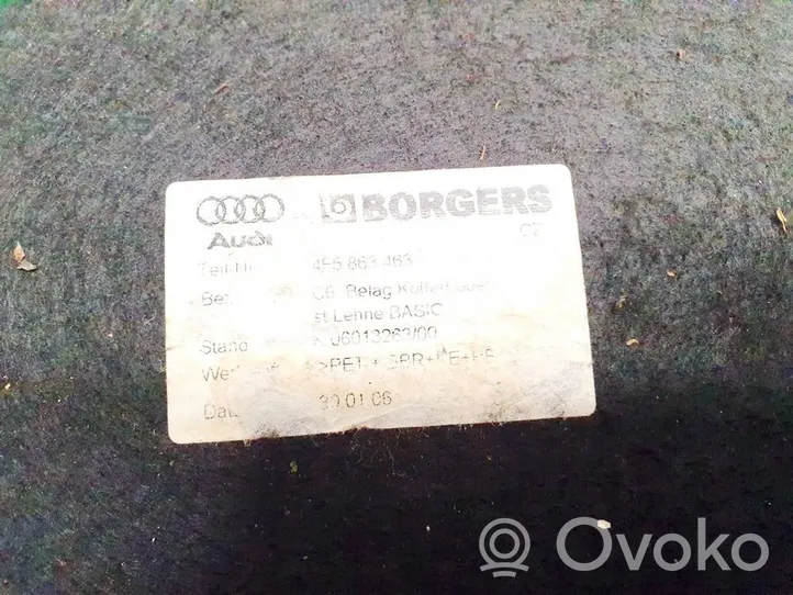 Audi A6 S6 C6 4F Wykładzina podłogowa bagażnika 4f5863463