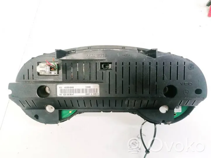 Mercedes-Benz R W251 Tachimetro (quadro strumenti) A2515408947