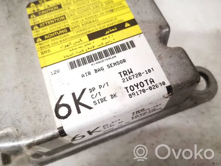 Toyota Corolla E140 E150 Module de contrôle airbag 8917002600