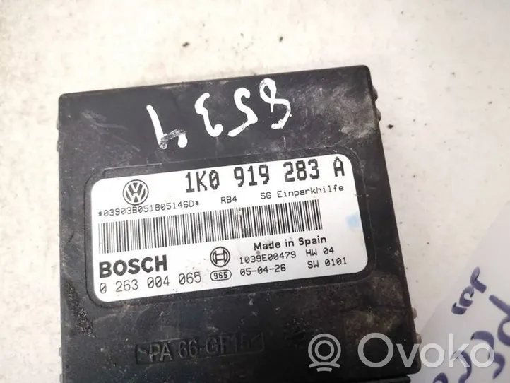 Volkswagen Touran I Pysäköintitutkan (PCD) ohjainlaite/moduuli 1k0919283a