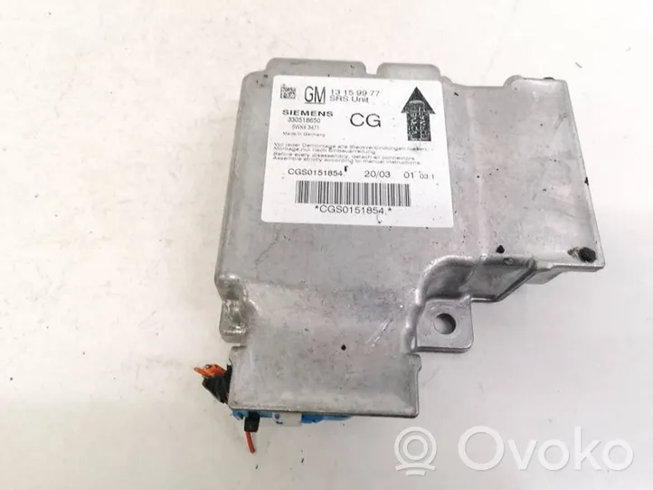 Opel Signum Sterownik / Moduł Airbag 13159977