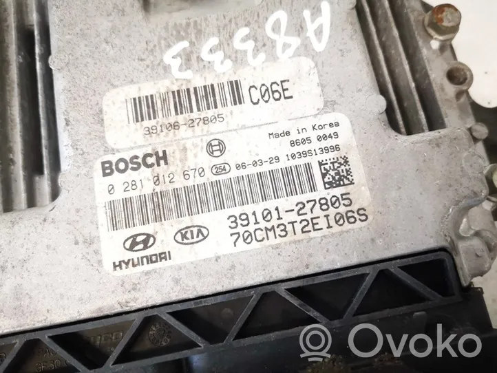 Hyundai Santa Fe Sterownik / Moduł ECU 3910127805