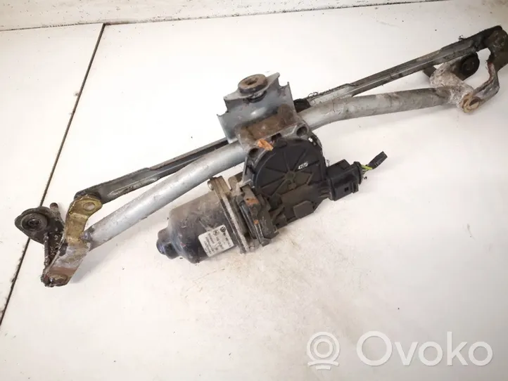 Volkswagen Polo IV 9N3 Front wiper linkage and motor 6q0955325