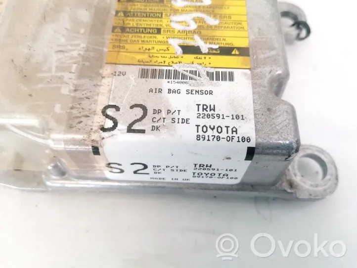 Toyota Verso Oro pagalvių valdymo blokas 8914700F100