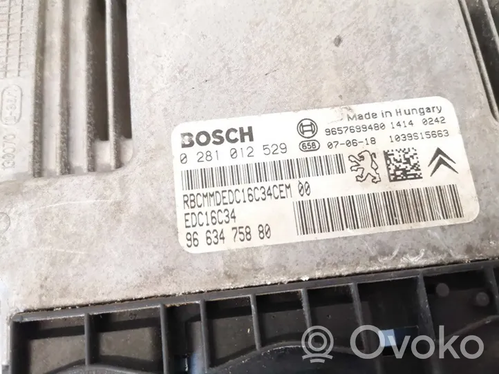 Citroen C3 Sterownik / Moduł ECU 0281012529