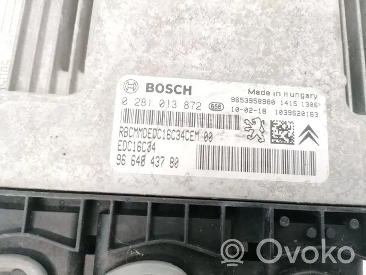 Citroen Berlingo Sterownik / Moduł ECU 9664843780