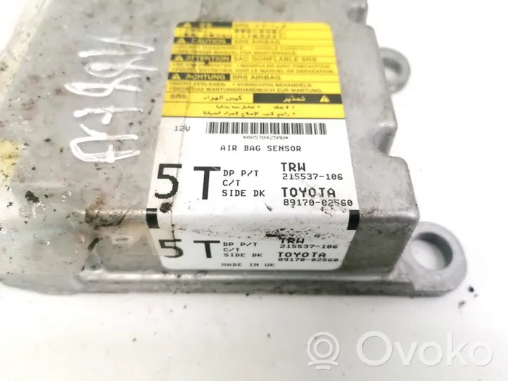 Toyota Auris 150 Turvatyynyn ohjainlaite/moduuli 8917002560