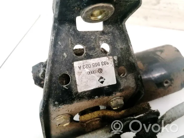 Audi 80 90 S2 B4 Tiranti e motorino del tergicristallo anteriore 893955023A