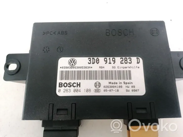 Volkswagen Phaeton Parking PDC control unit/module 3D0919283D