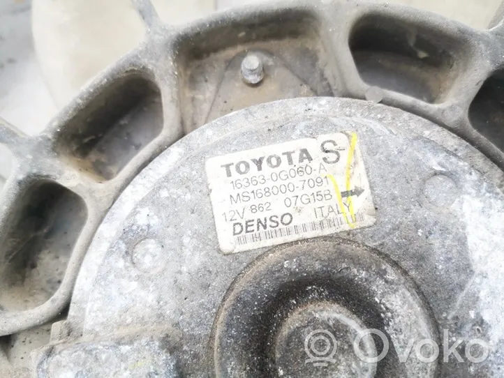 Toyota Corolla Verso AR10 Osłona wentylatora chłodnicy 163630g060a