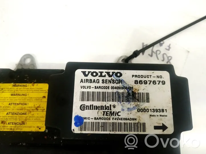 Volvo S40 Turvatyynyn ohjainlaite/moduuli 8697679