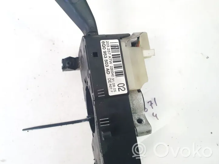 Volkswagen Polo Wiper turn signal indicator stalk/switch 6q0953503ad