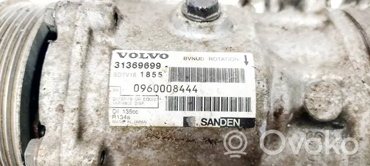 Volvo V60 Kompresor / Sprężarka klimatyzacji A/C 0960008444