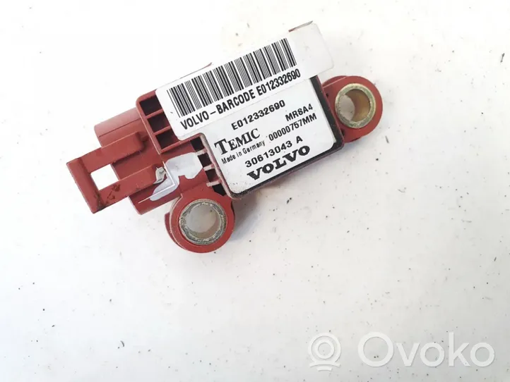 Volvo S40, V40 Airbag deployment crash/impact sensor 30613043a