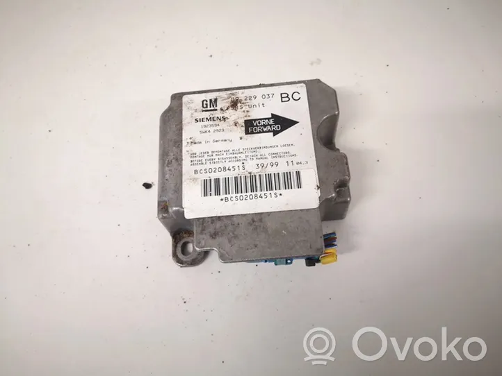 Opel Astra G Module de contrôle airbag 09229037bc