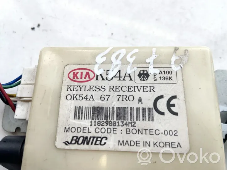 KIA Carnival Unité de commande dispositif d'immobilisation 0k54a677r0