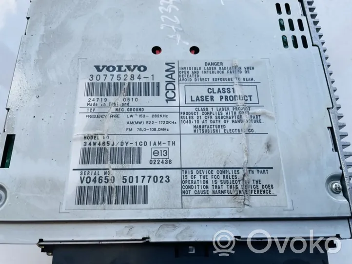 Volvo V50 Radio/CD/DVD/GPS-pääyksikkö 30775284