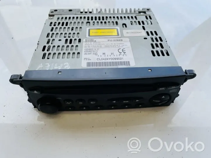 Citroen C5 Radio/CD/DVD/GPS-pääyksikkö 9635643980