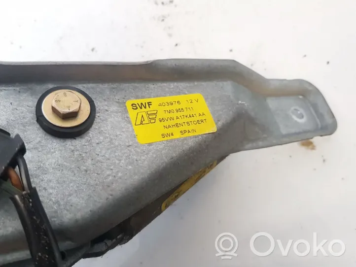 Volkswagen Sharan Rear window wiper motor 7m0955711