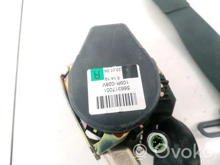 Mercedes-Benz A W168 Ceinture de sécurité arrière 566317001