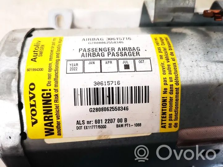 Volvo V50 Airbag del passeggero 30615716