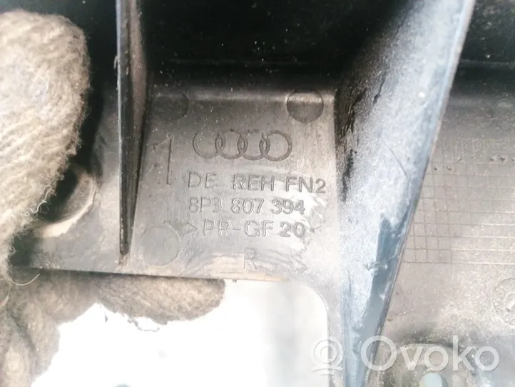 Audi A3 S3 8P Support de pare-chocs arrière 8P3807394