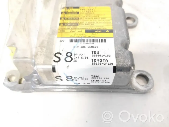 Toyota Verso Module de contrôle airbag 891700f120