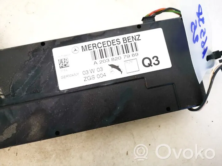 Mercedes-Benz C W203 Module unité de contrôle d'antenne a2038207989