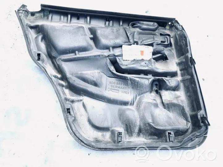 Audi A4 S4 B5 8D Moldura del tarjetero de la puerta trasera 8d0863982