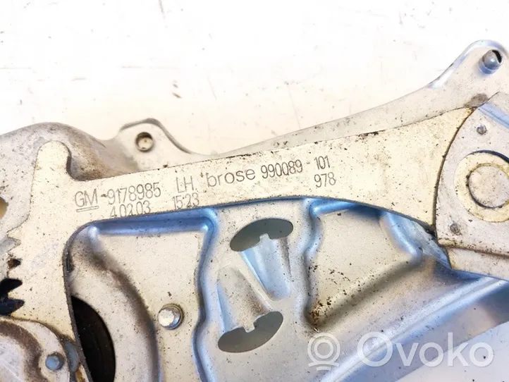 Opel Vectra C Mécanisme de lève-vitre avec moteur 9178985