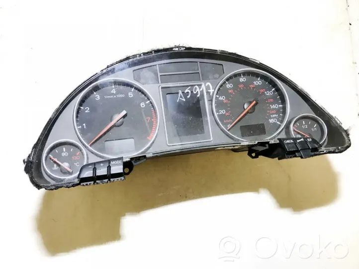 Audi A4 S4 B6 8E 8H Compteur de vitesse tableau de bord 8e0920950d