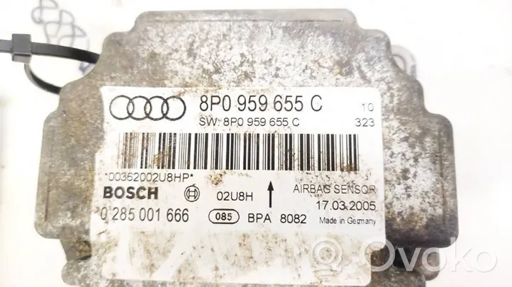 Audi A3 S3 8P Turvatyynyn ohjainlaite/moduuli 8P0959655C