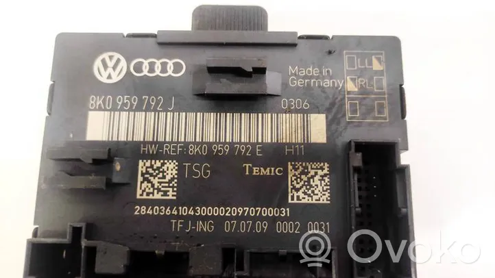Audi Q5 SQ5 Durų elektronikos valdymo blokas 8K0959792J