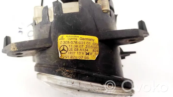 Mercedes-Benz ML W164 Fendinebbia anteriore A2518200856