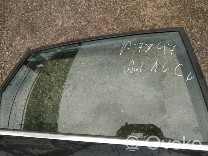 Audi A6 S6 C6 4F Rear door window glass 