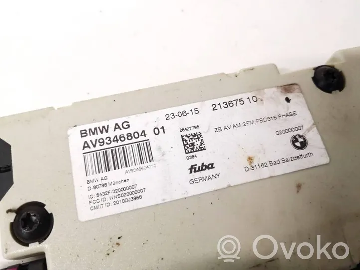 BMW 5 GT F07 Antennin ohjainlaite av9346804