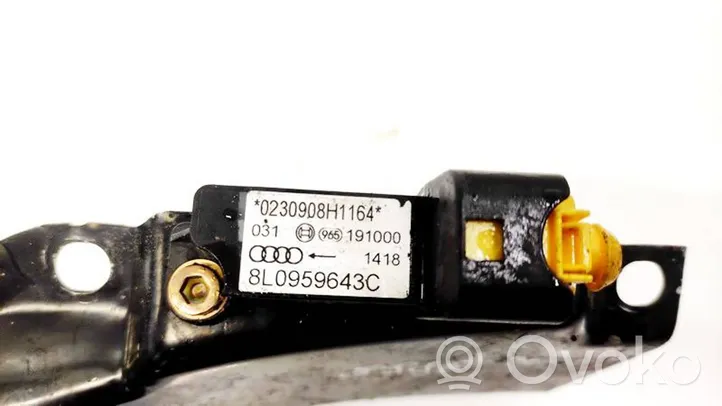 Audi A3 S3 8L Sensor impacto/accidente para activar Airbag 8L0959643C