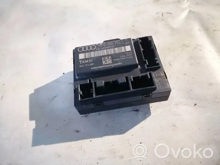 Audi A6 S6 C6 4F Durų elektronikos valdymo blokas 4f0959792c