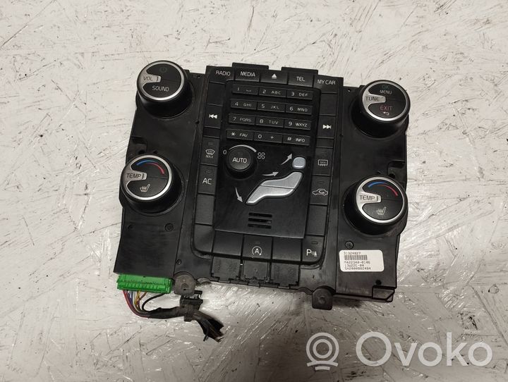 Volvo V60 Mascherina climatizzatore/regolatore riscaldamento 31324827