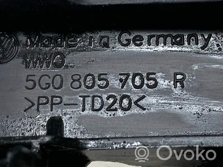 Volkswagen Golf VII Staffa di rinforzo montaggio del paraurti posteriore 5G0805705R