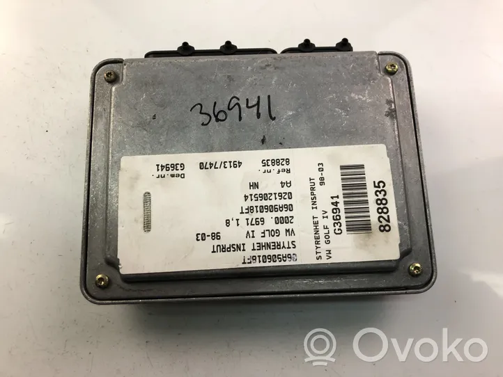 Volkswagen Bora Unité de commande, module ECU de moteur 06A906018FT