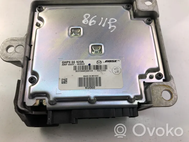 Mazda 6 Unité de commande, module ECU de moteur GHP966920A