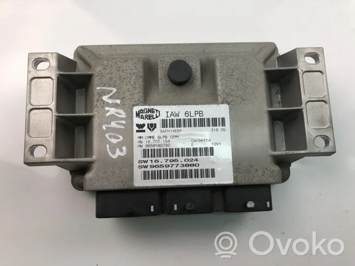 Peugeot 607 Unité de commande, module ECU de moteur 9659580780