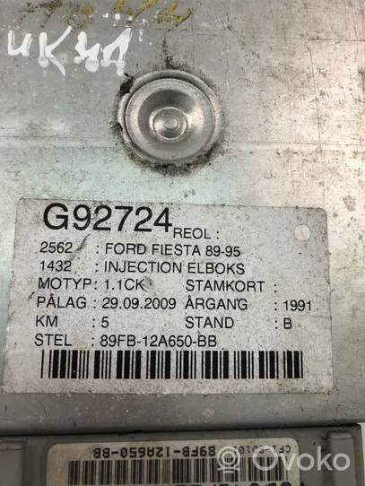 Ford Fiesta Блок управления двигателем ECU 89FB12A650BB