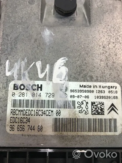 Peugeot 3008 I Motora vadības bloka ECU 9665674480