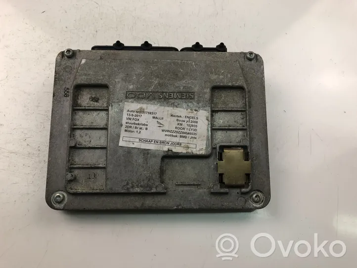 Volkswagen Fox Komputer / Sterownik ECU silnika 03D906023B