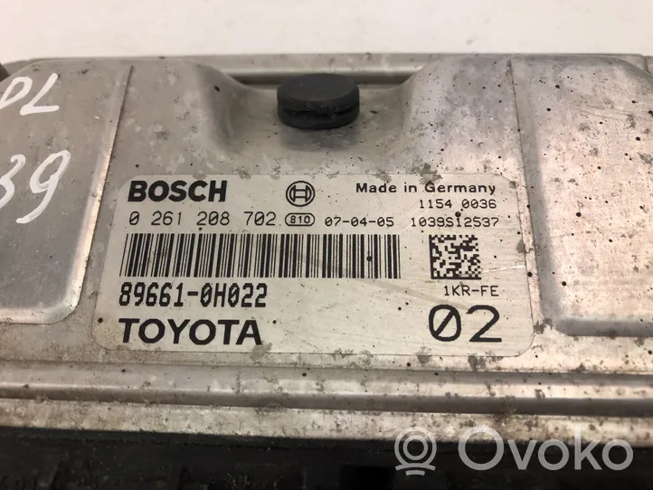 Toyota Aygo AB10 Komputer / Sterownik ECU silnika 896610H022